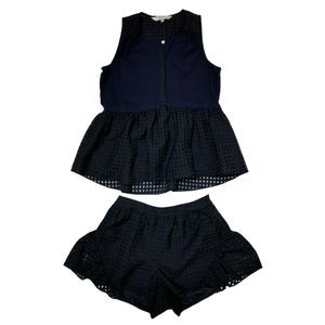 Crosby Mollie Burch Top shorts outfit set small
